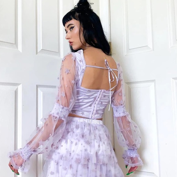 Cosmic Dust Puff Sleeve Top - Picture 5 of 8